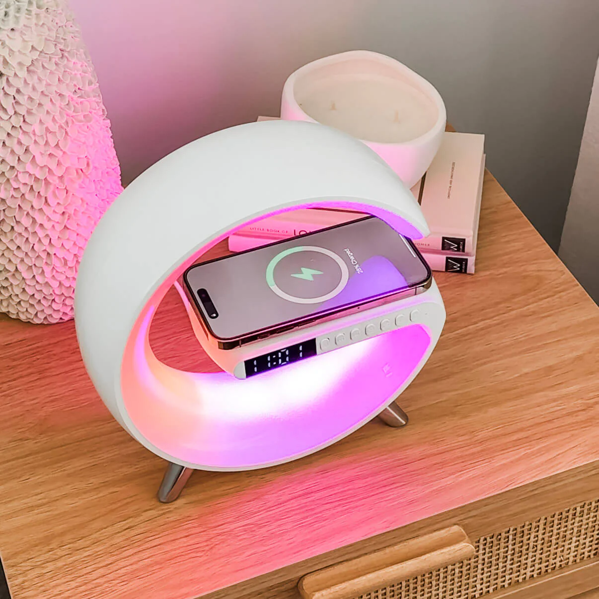 Smart LED Wireless Charging Alarm Clock - Image 7